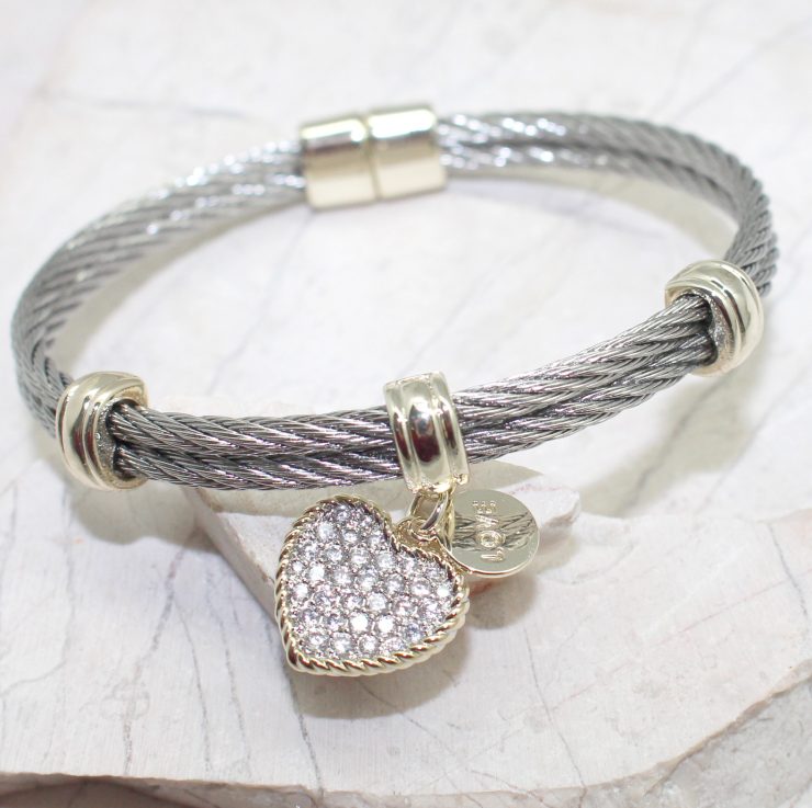 A photo of the Heart Magnetic Bangle product