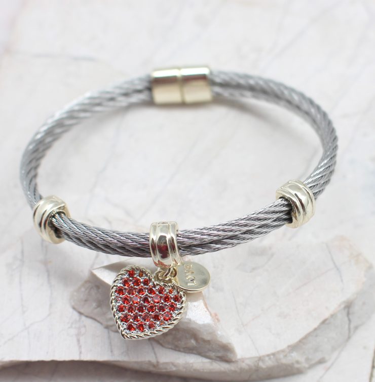 A photo of the Heart Magnetic Bangle product