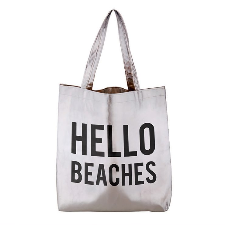 A photo of the Hello Beaches Tote product