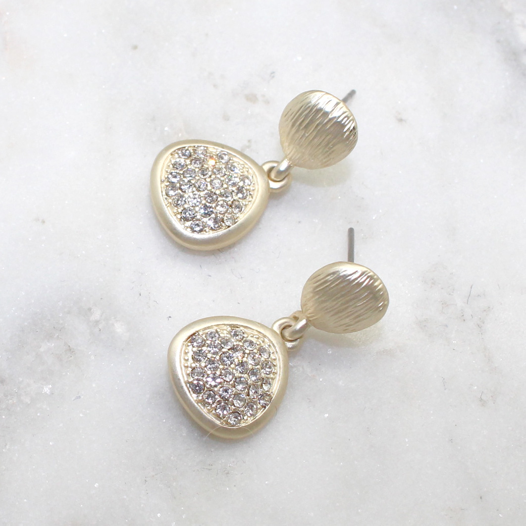 Matte Gold Pebbles Earrings Best of Everything Online Shopping