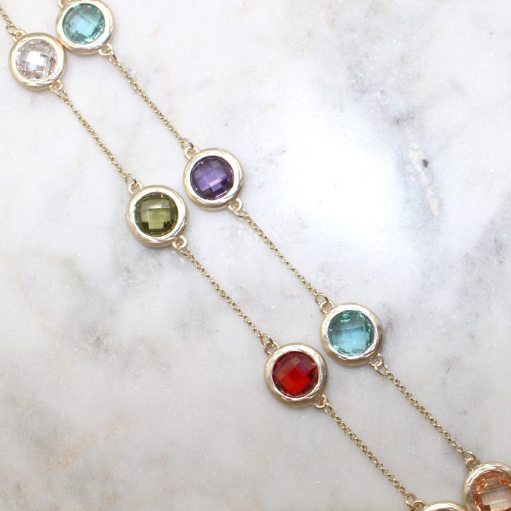 A photo of the Multi Color Gemstone Chain product