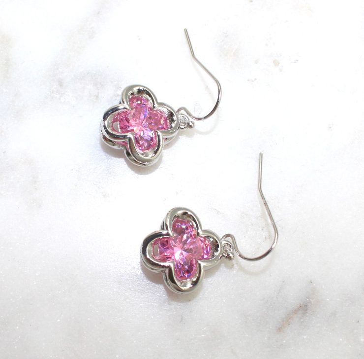 A photo of the Pink Clover Necklace product