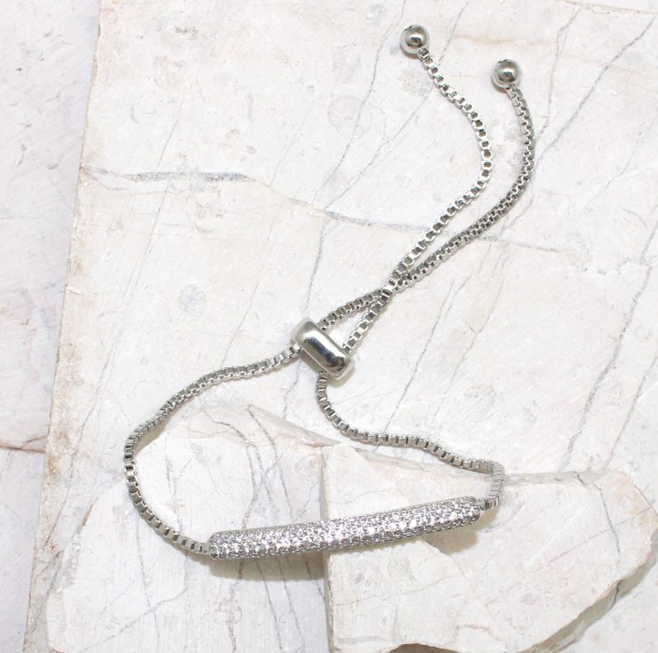 A photo of the Rhinestone Bar Bracelet product