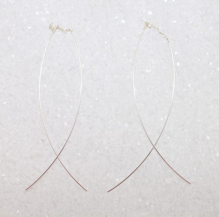 A photo of the Simple Chic Threader Earrings product