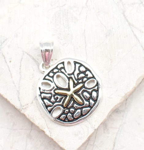A photo of the Small Sand Dollar Pendant product