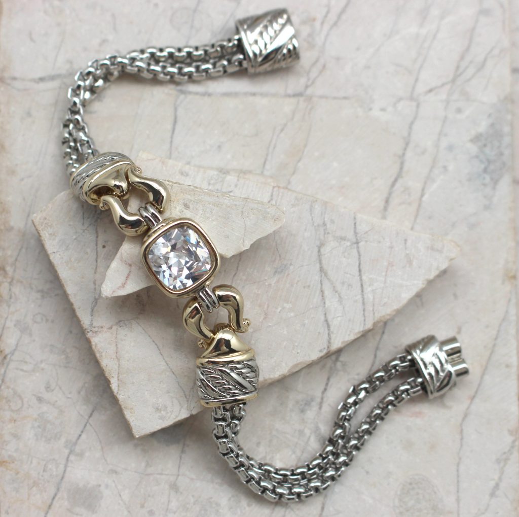 Square Lock Gemstone Bracelet Best of Everything Online Shopping