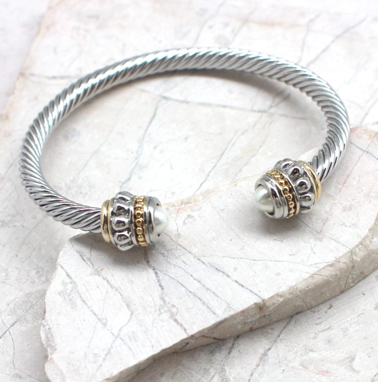 A photo of the Twisted Pearl Cuff product