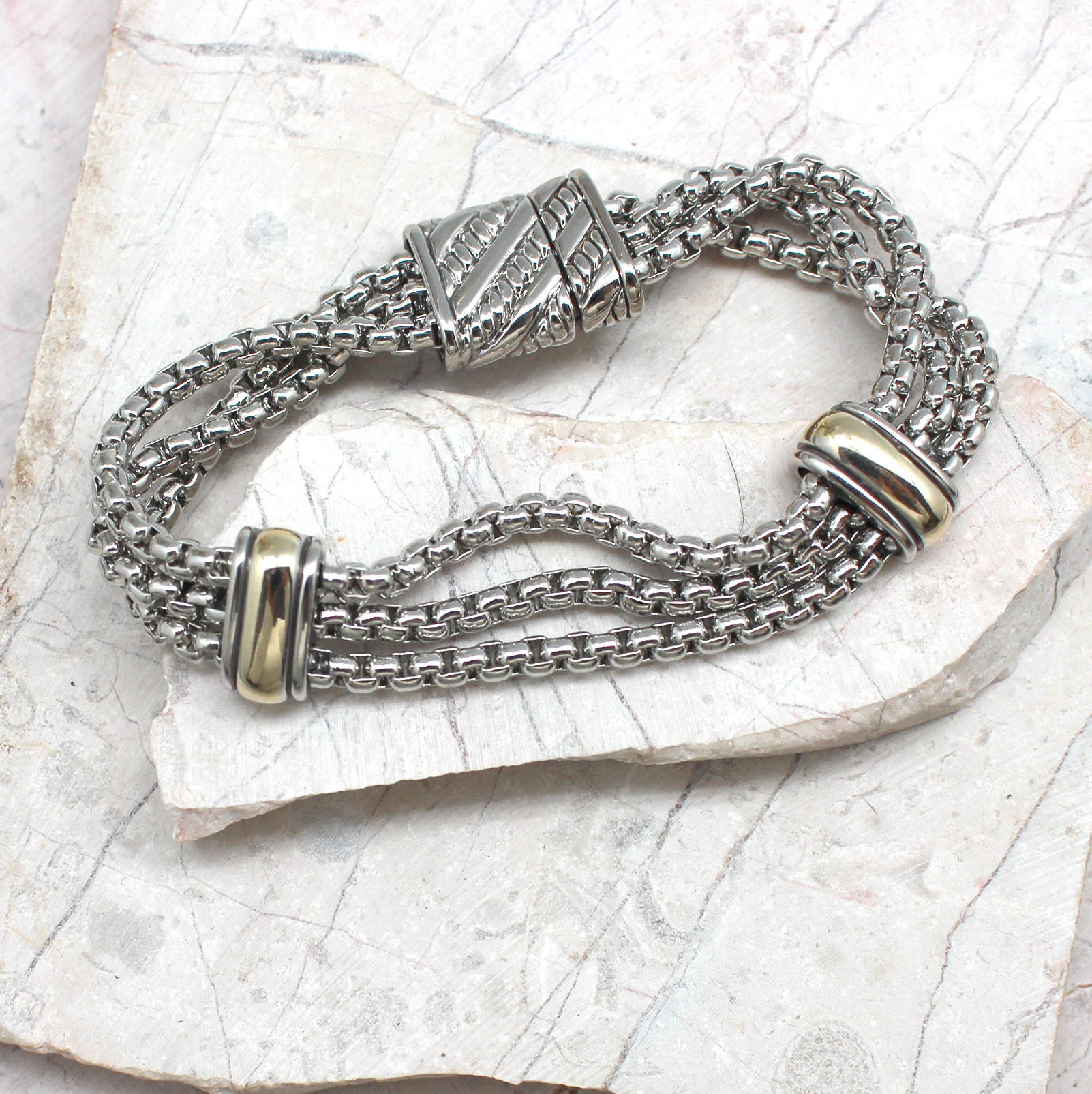 Two Bead Magnetic Bracelet