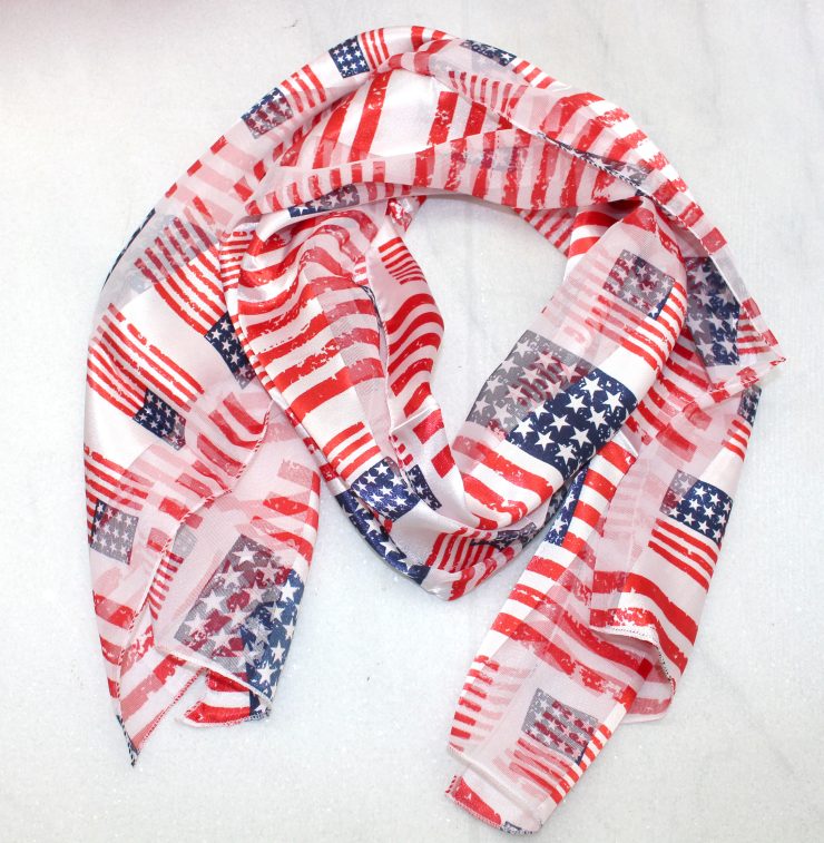 A photo of the American Flag Scarf product