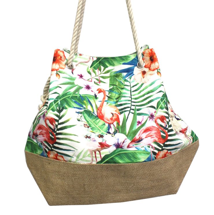 A photo of the Tropical Flamingo Satchel product