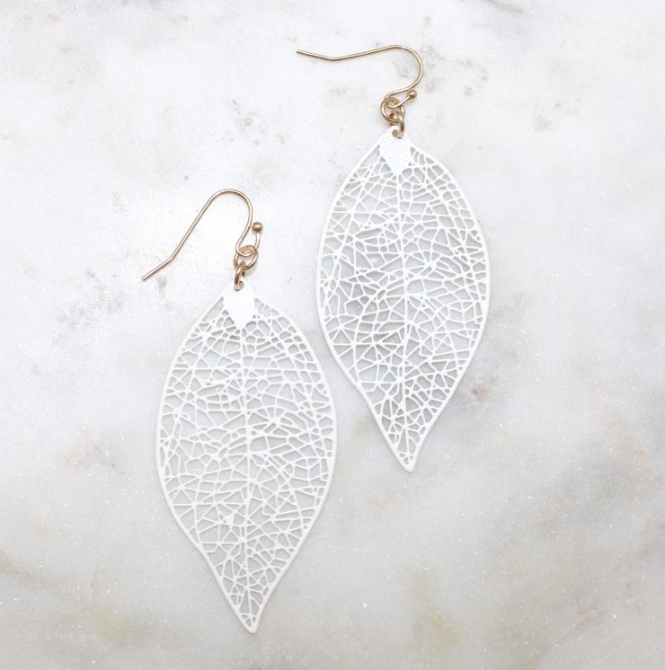 A photo of the Lovely Leaf Earrings product