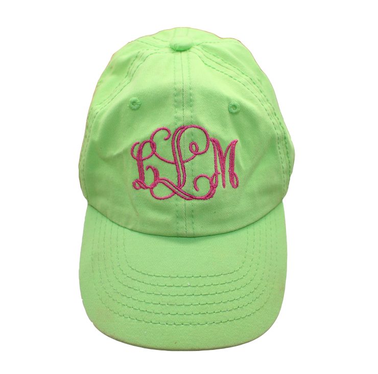 A photo of the Classic Baseball Caps - Monogram Me! product