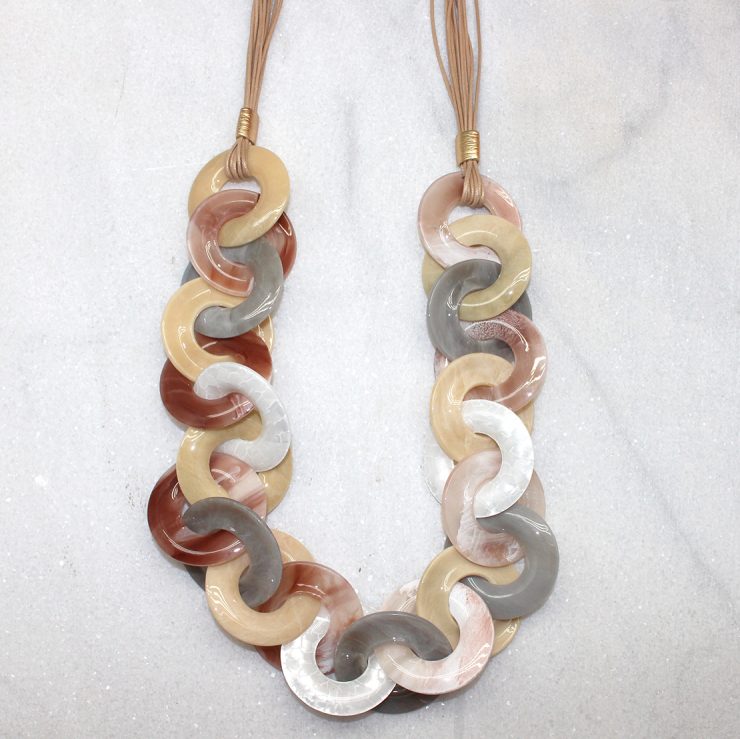 A photo of the Rings on Rings Necklace product
