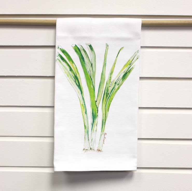 A photo of the Scallions Kitchen Towel product
