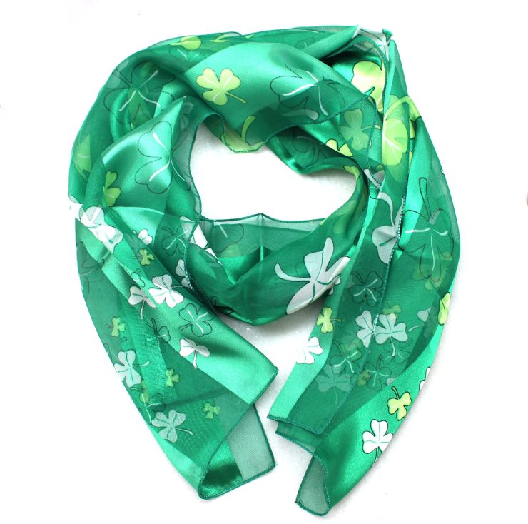 A photo of the Green Shamrock Scarf product