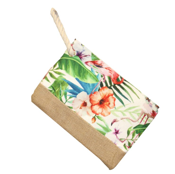 A photo of the Tropical Flowers Wristlet product