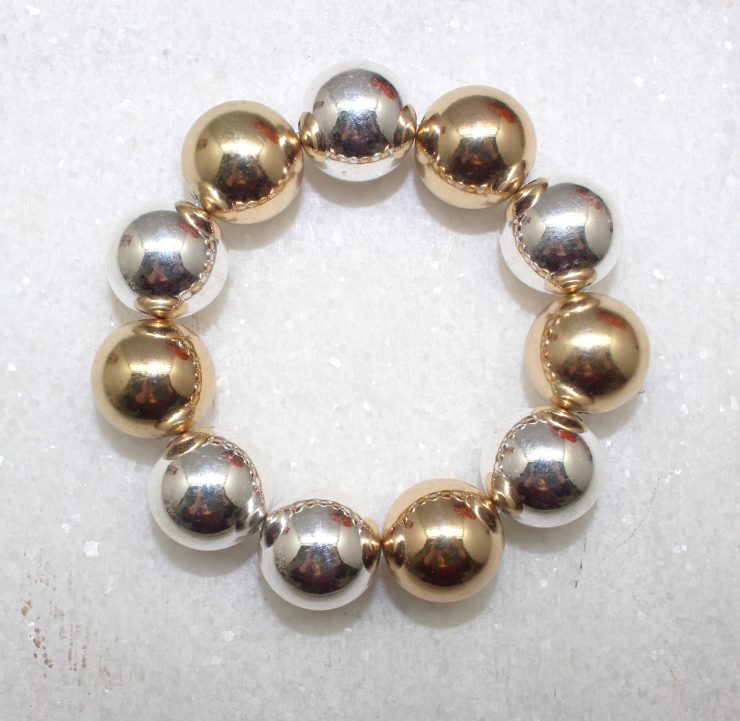 A photo of the Two Tone Beaded Bracelet product