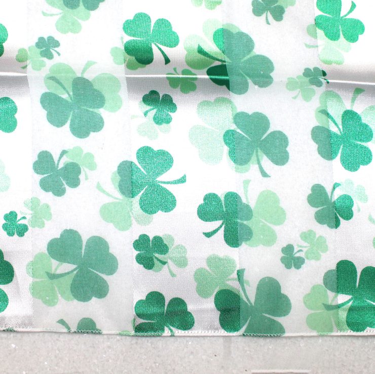 A photo of the Green & White Shamrock Scarf product