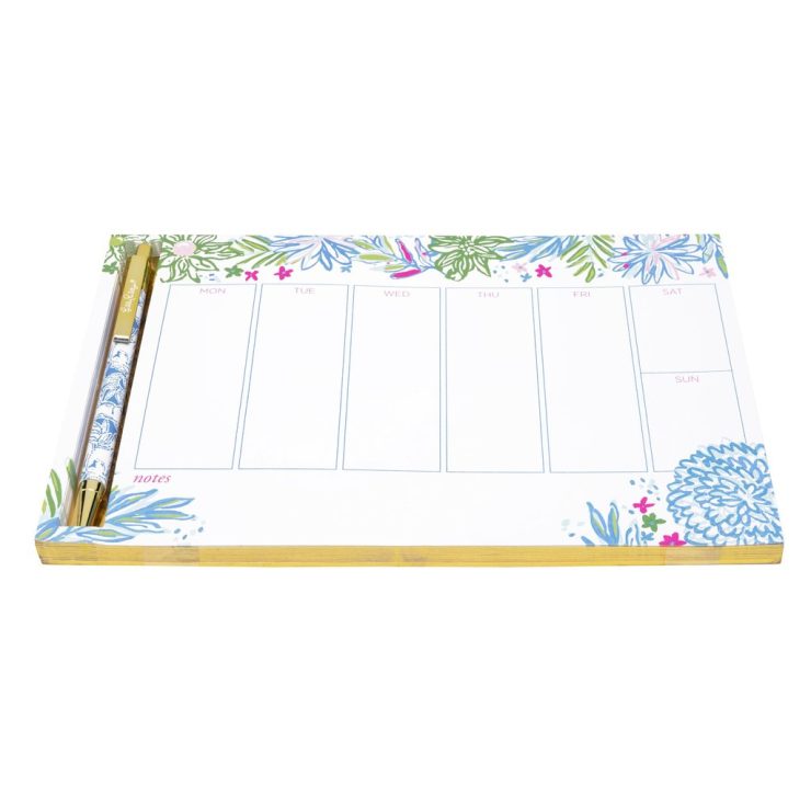 A photo of the Weekly Desk Pad With Pen In Cheek To Cheek product