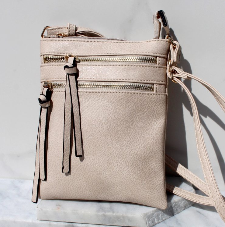 Double Zipper Cross Body Bag Best of Everything Online Shopping