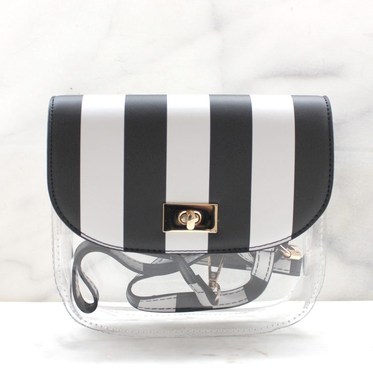 A photo of the Clearly Striped Crossbody product