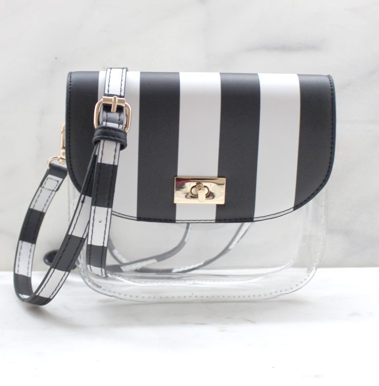 A photo of the Clearly Striped Crossbody product