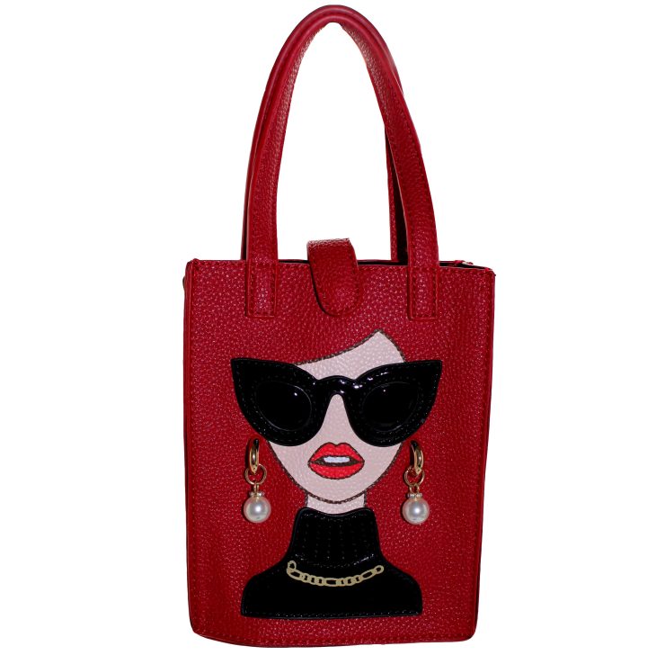 A photo of the Face The Facts Handbag product