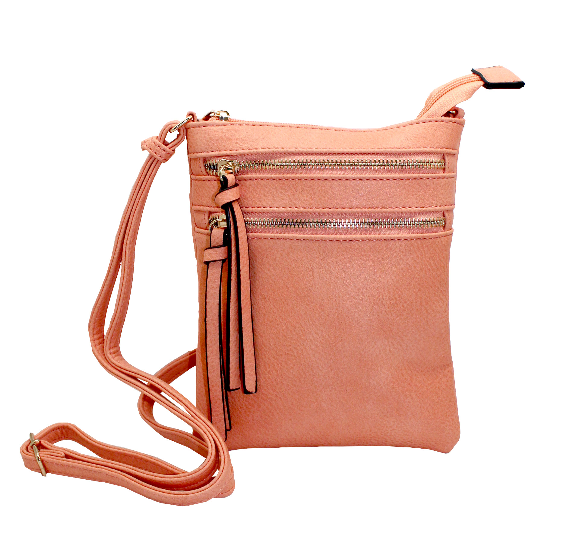 Double Zipper Cross Body Bag Best of Everything Online Shopping