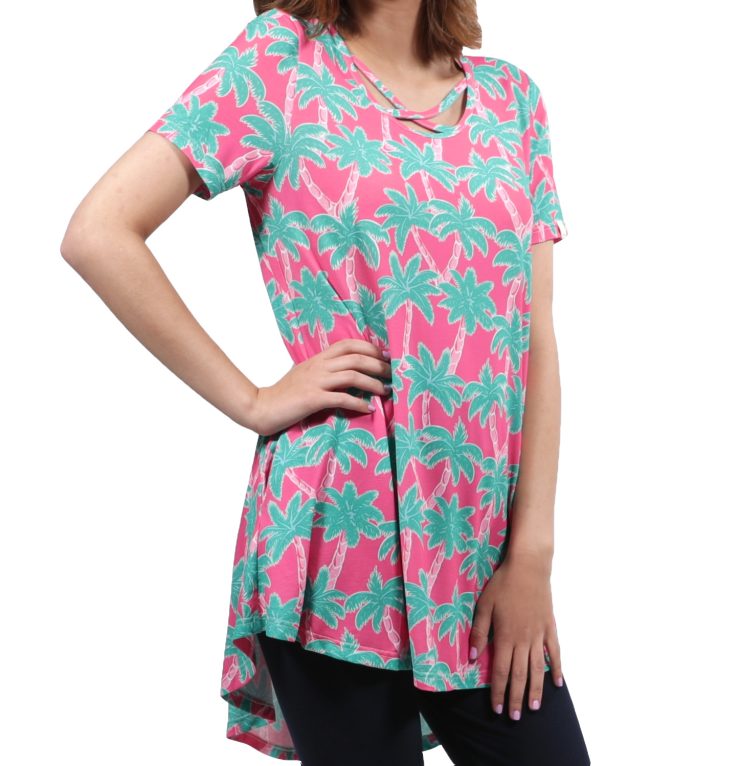 A photo of the Palm Tree Cross Tunic product