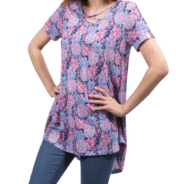 A photo of the Pineapple Cross Tunic product