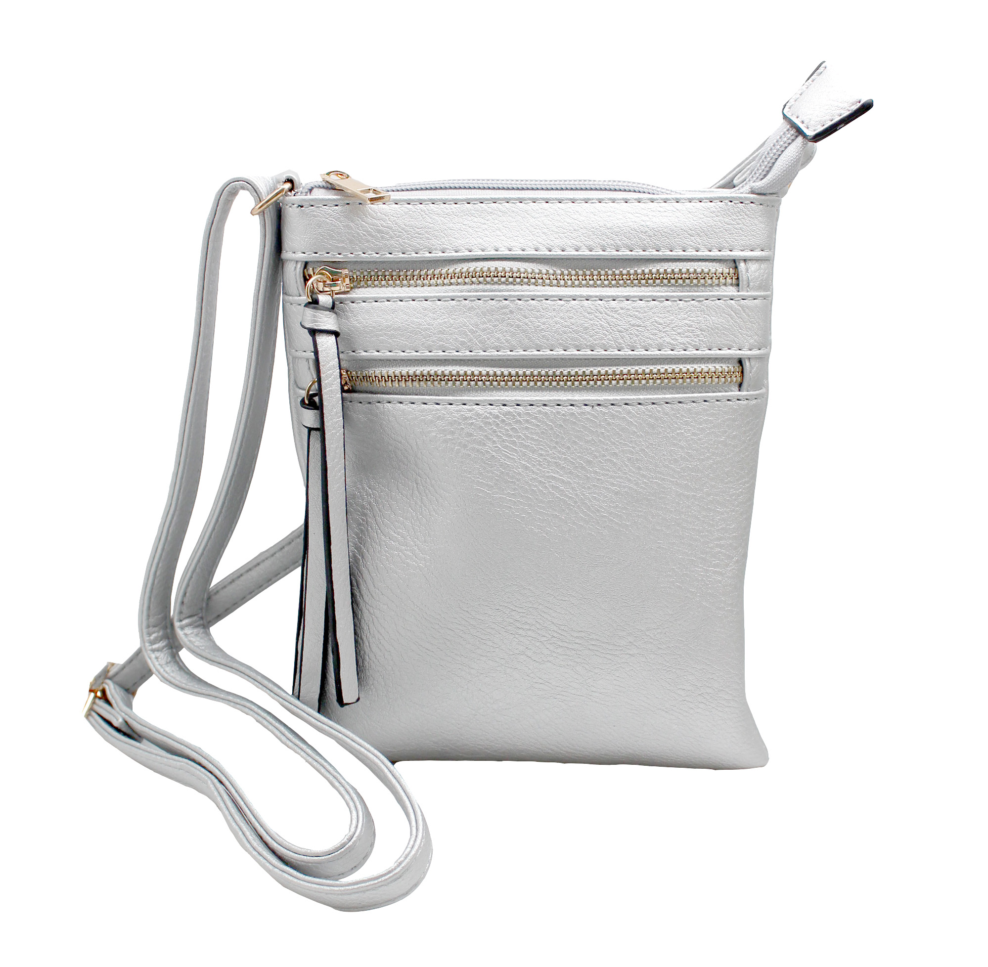 Double Zipper Cross Body Bag Best of Everything Online Shopping