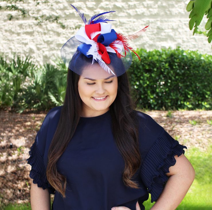 A photo of the Americana Fascinator product