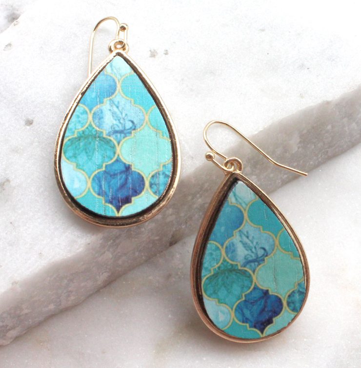 A photo of the Blue Babe Earrings product