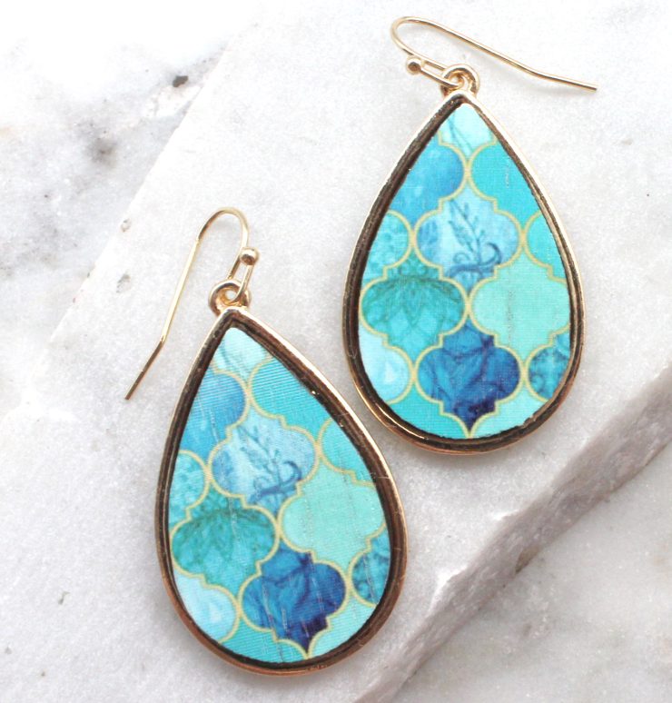A photo of the Blue Babe Earrings product