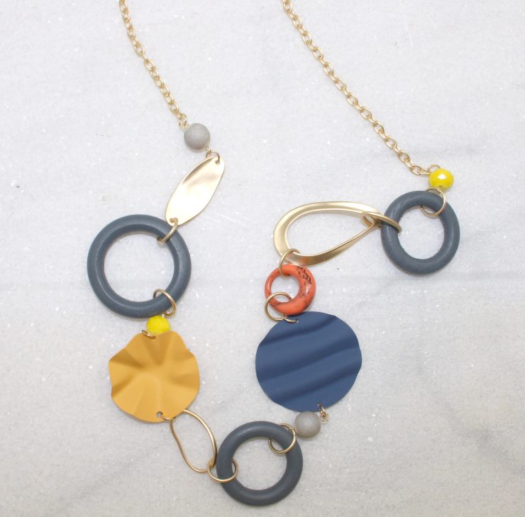 A photo of the Color Pieces Necklace product