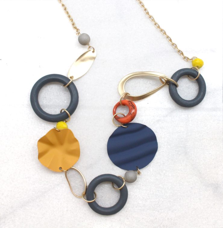 A photo of the Color Pieces Necklace product