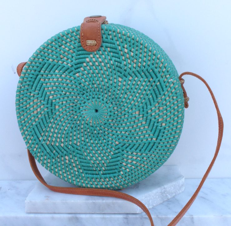 A photo of the Colorful Straw Cross Body Bag product