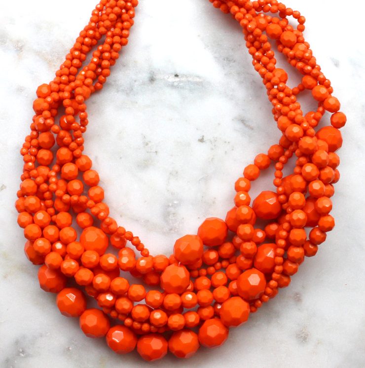 A photo of the Neon Beaded Beauty Necklace product