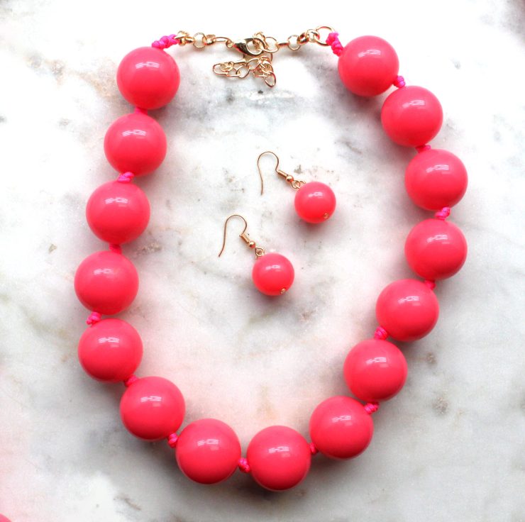 A photo of the Neon Gumball Necklace product