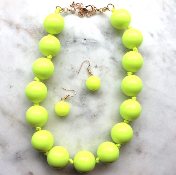 A photo of the Neon Gumball Necklace product