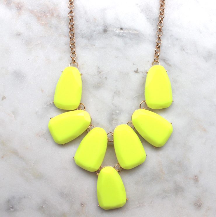 A photo of the Neon Pebbles Necklace product