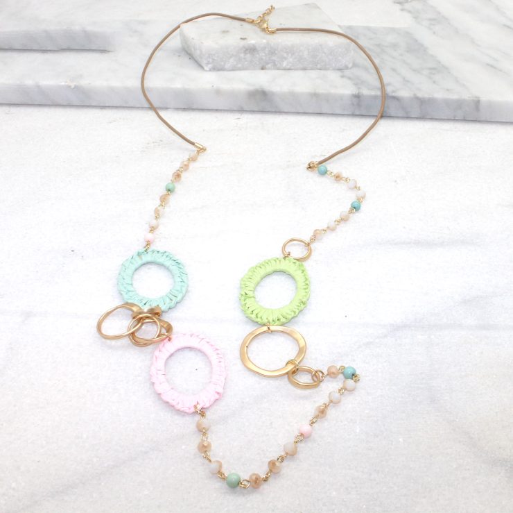 A photo of the Pastel Pieces Necklace product