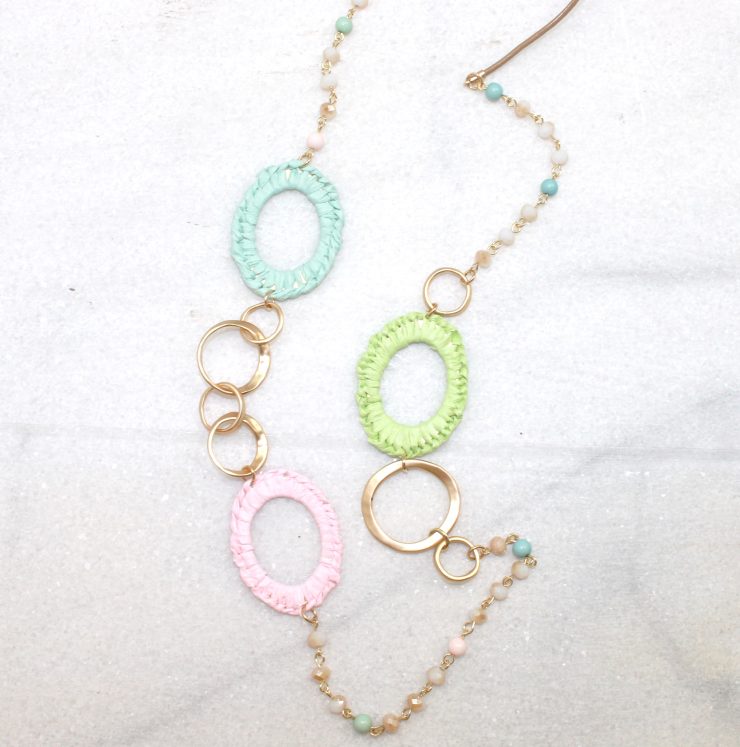 A photo of the Pastel Pieces Necklace product