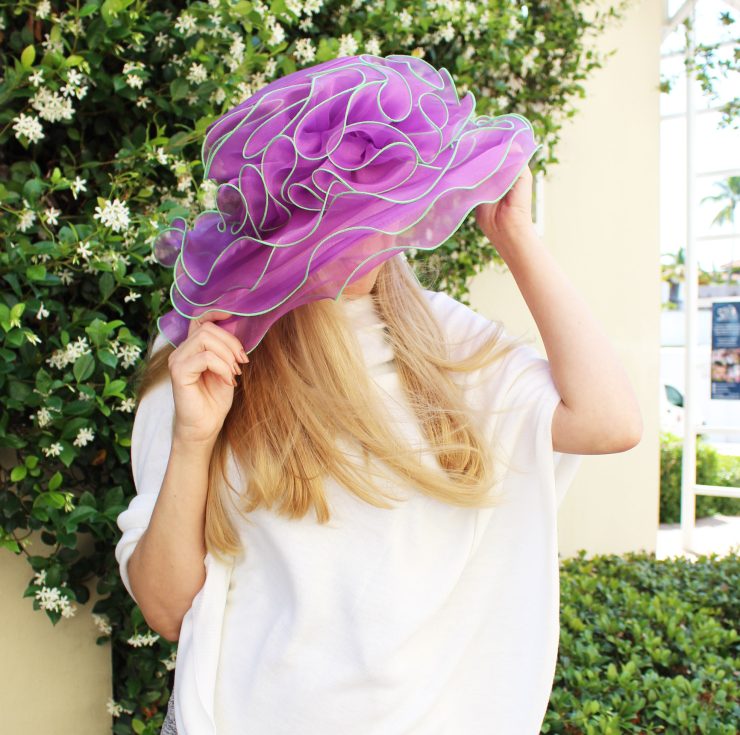 A photo of the Radiant Ruffle Fascinator Hat product