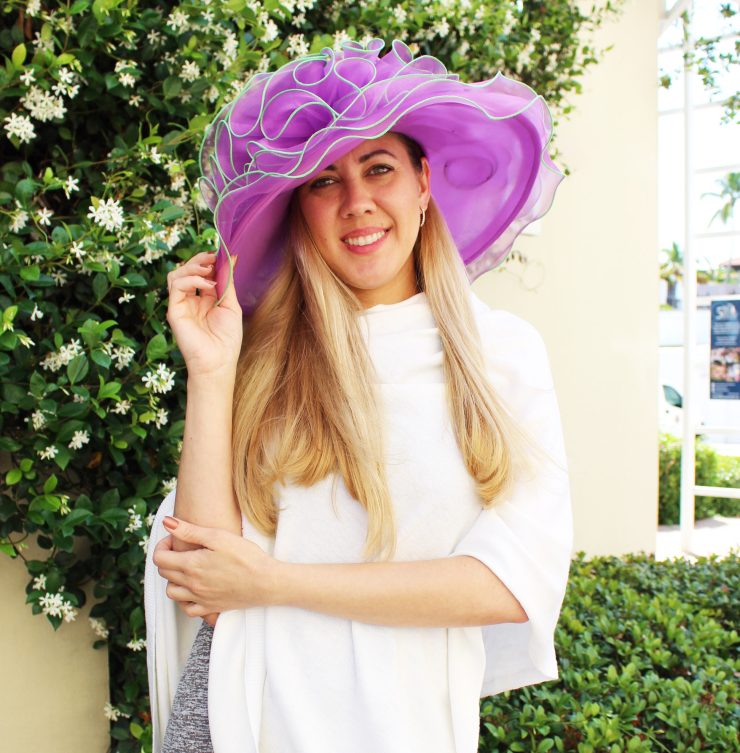 A photo of the Radiant Ruffle Fascinator Hat product