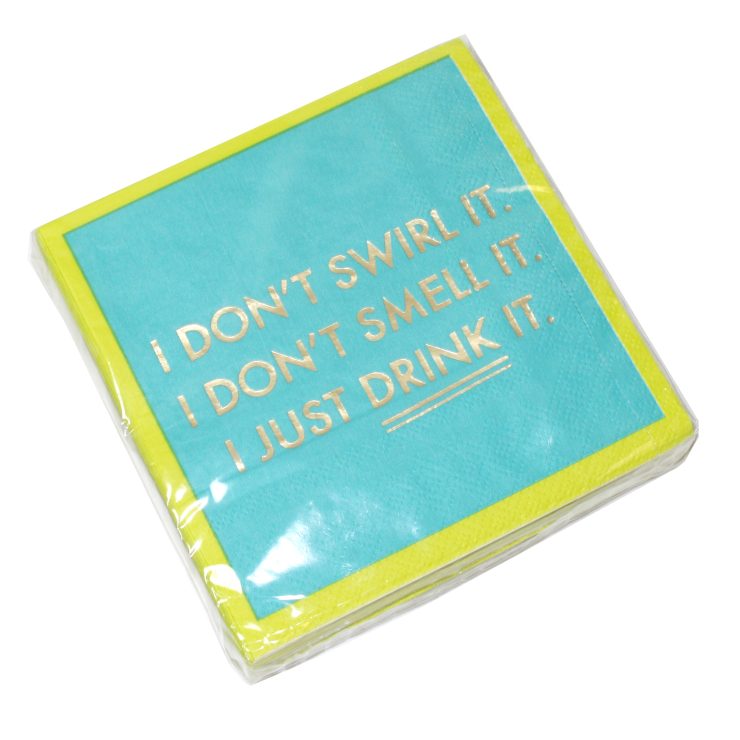 A photo of the I Don't Swirl It Napkins product