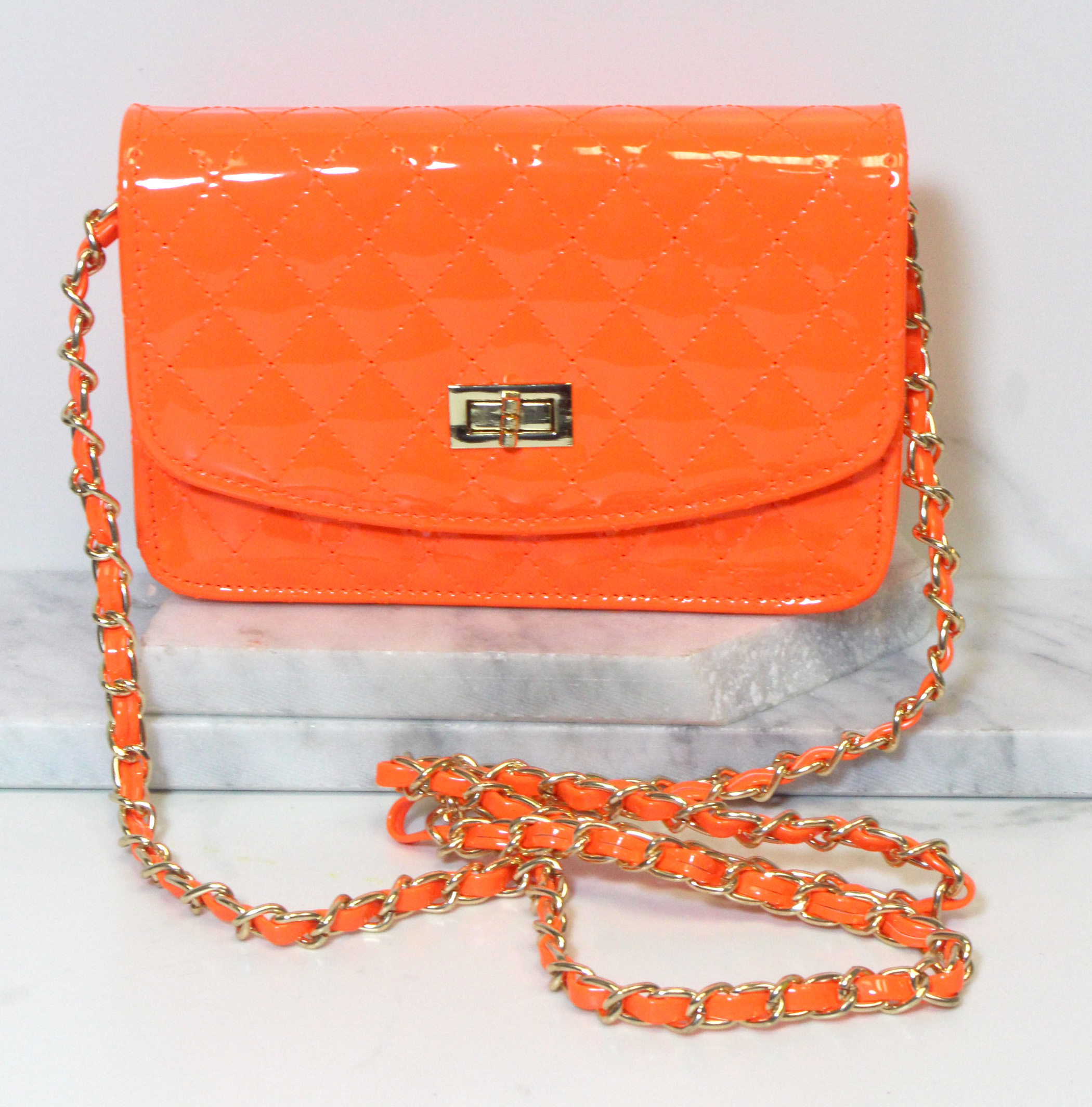 Neon Quilted Cross Body Bag - Best of Everything | Online Shopping