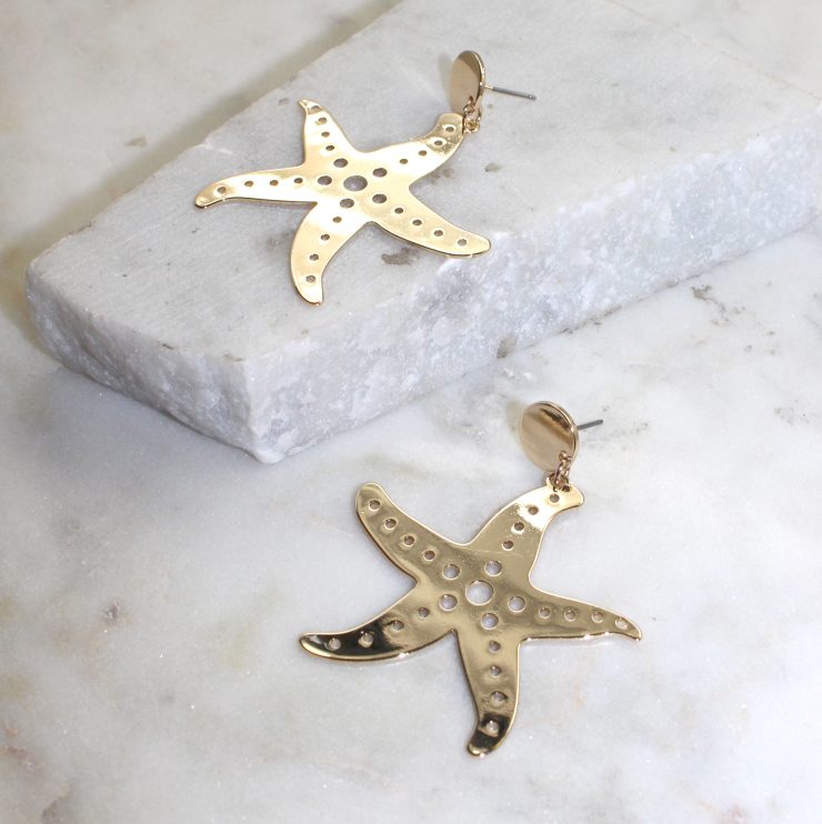 A photo of the Starfish Earrings product