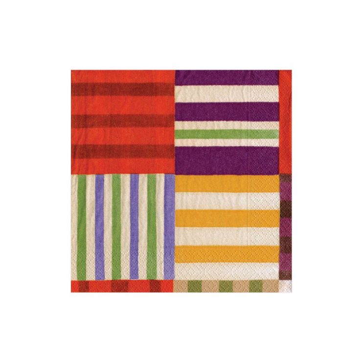 A photo of the Striped Patchwork Napkins product