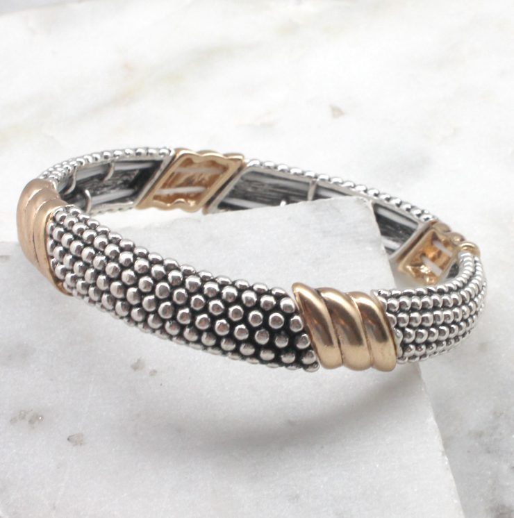 A photo of the Textured Lines Bracelet product